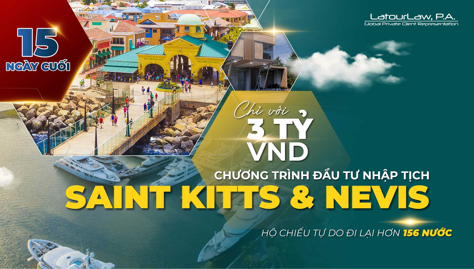 Quốc tịch St. Kitts and Nevis chỉ với 3 tỷ VND