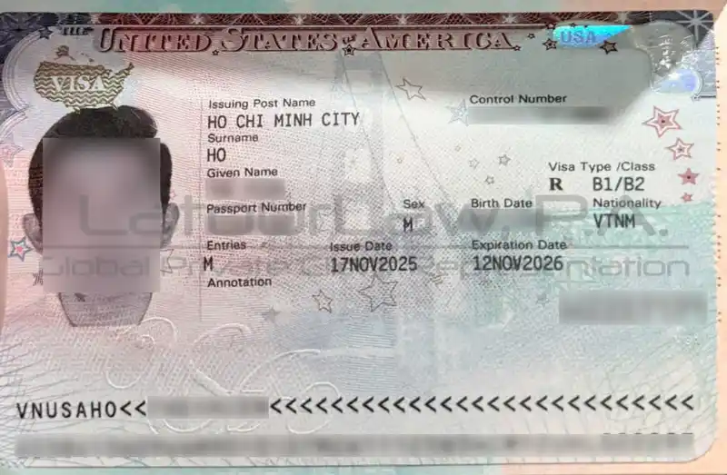 VISA DU LỊCH MỸ B1/B2