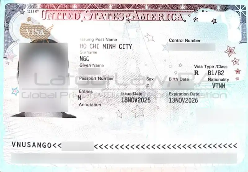 VISA DU LỊCH MỸ B1/B2