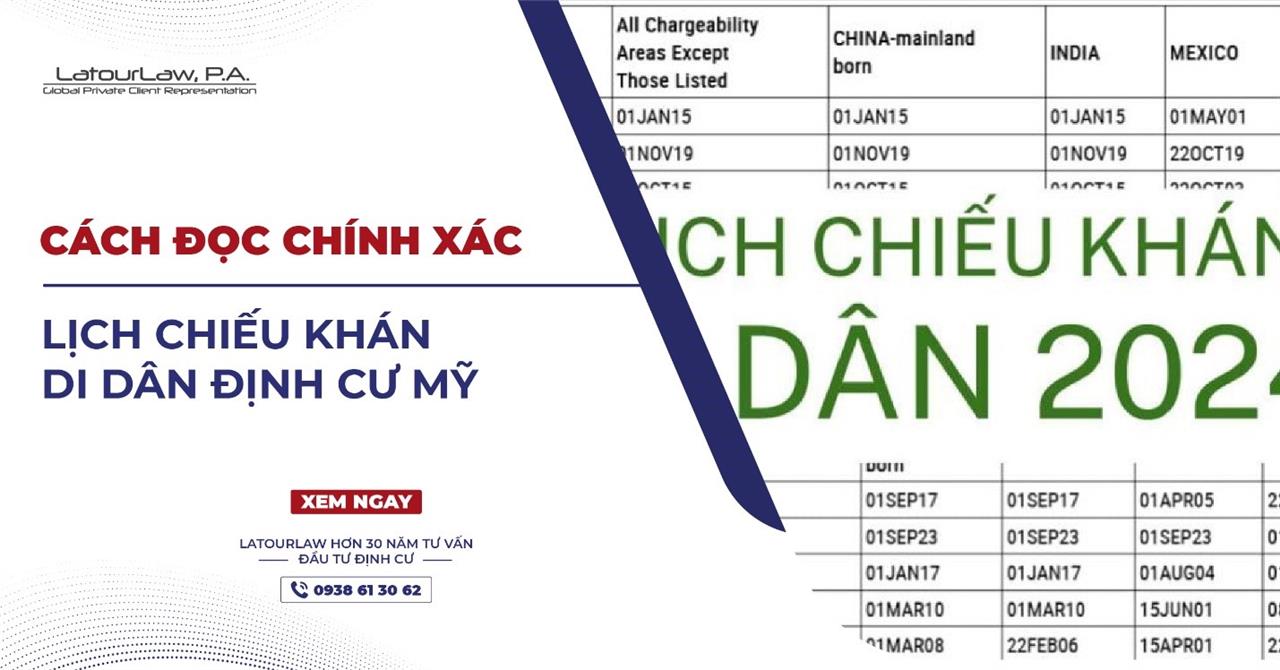 CÁCH ĐỌC CHÍNH XÁC LỊCH CHIẾU KHÁN DI DÂN ĐỊNH CƯ MỸ