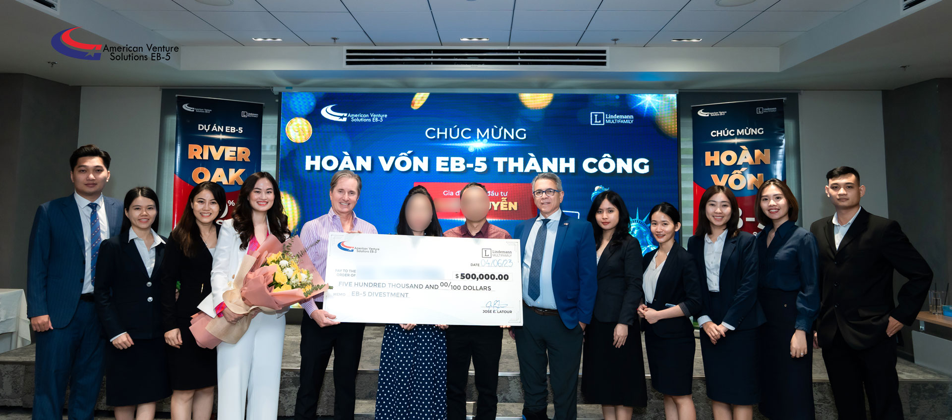 TRUNG TÂM VÙNG AVS TIẾP TỤC HOÀN VỐN EB5 CHO NHÀ ĐẦU TƯ