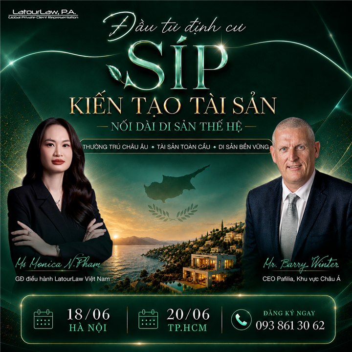 Định cư Síp: Cơ hội kiến tạo tài sản và tương lai toàn cầu tại Hội thảo Đầu tư Định cư Síp 2026