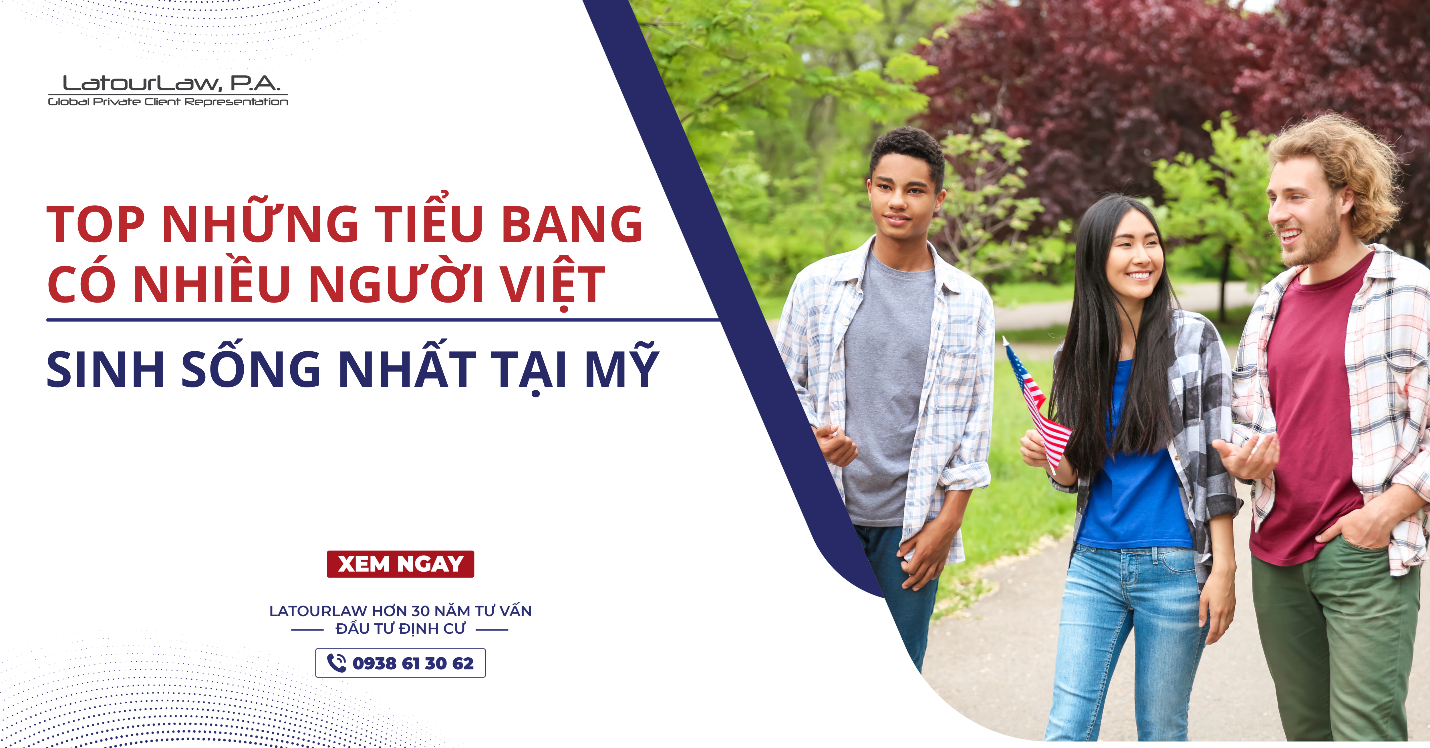 TOP NHỮNG TIỂU BANG CÓ NHIỀU NGƯỜI VIỆT SINH SỐNG NHẤT TẠI MỸ