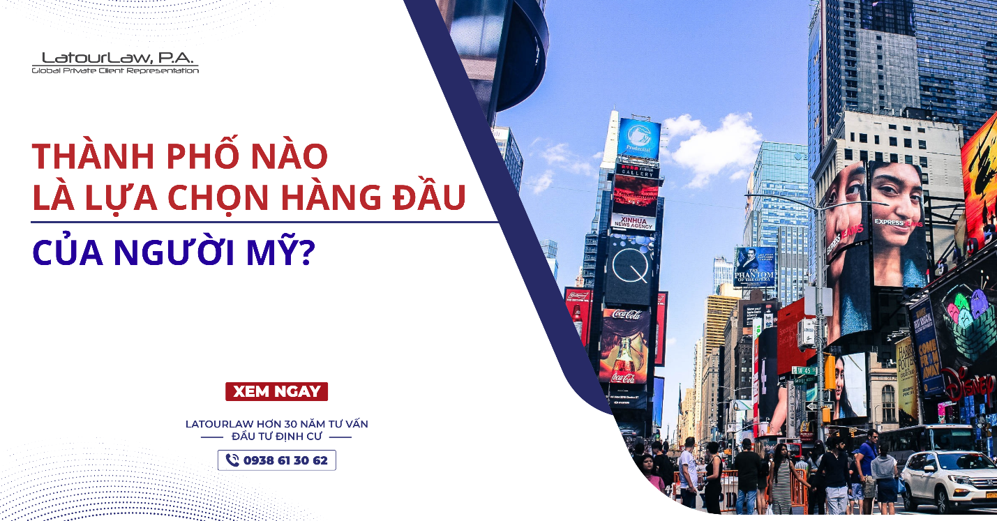 THÀNH PHỐ NÀO LÀ LỰA CHỌN HÀNG ĐẦU CỦA NGƯỜI MỸ?