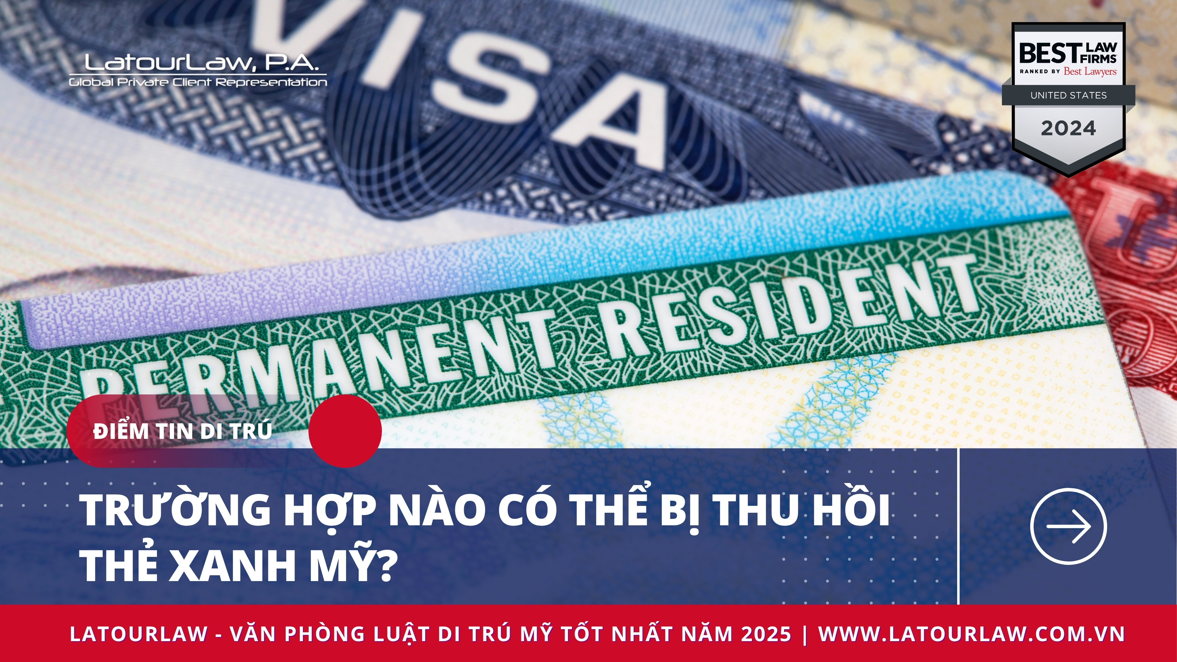 TRƯỜNG HỢP NÀO CÓ THỂ BỊ THU HỒI THẺ XANH MỸ?
