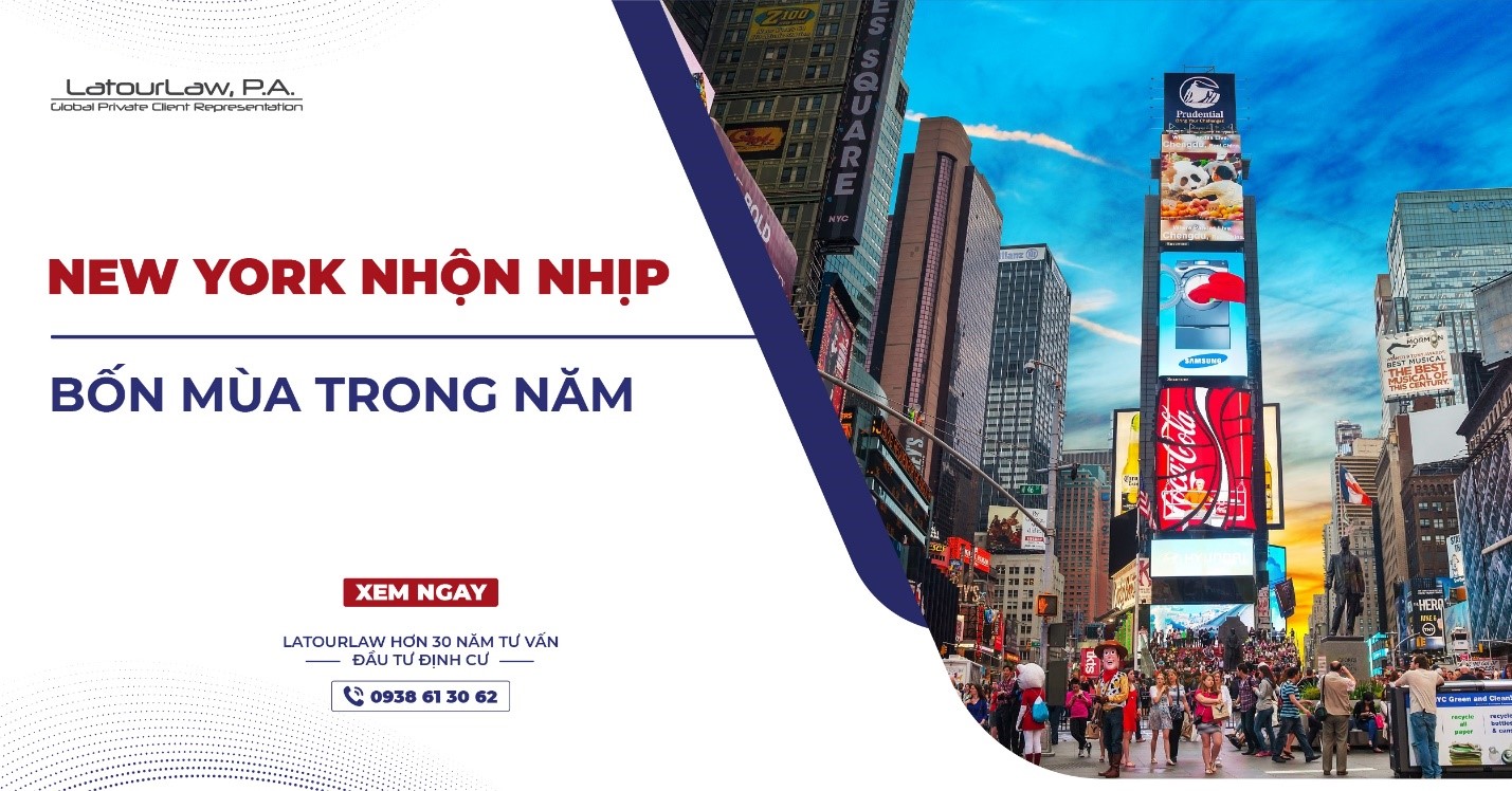 NEW YORK NHỘN NHỊP BỐN MÙA TRONG NĂM