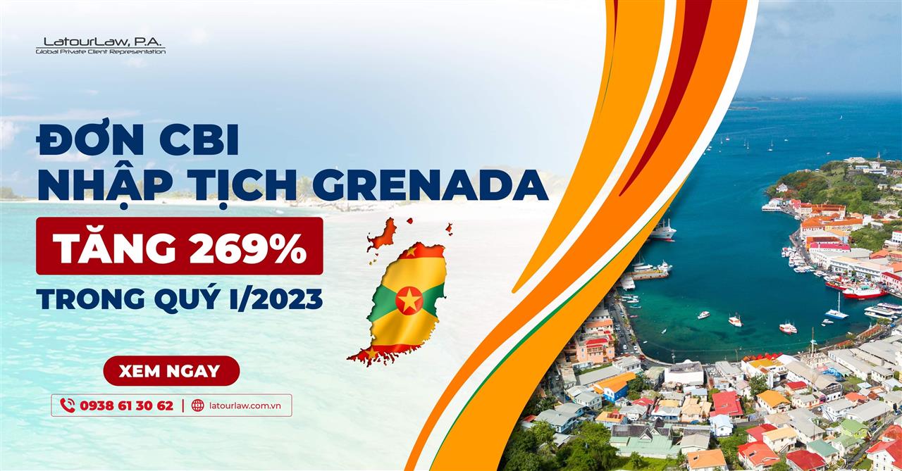 ĐƠN CBI NHẬP TỊCH GRENADA TĂNG 269% TRONG QUÝ I/2023