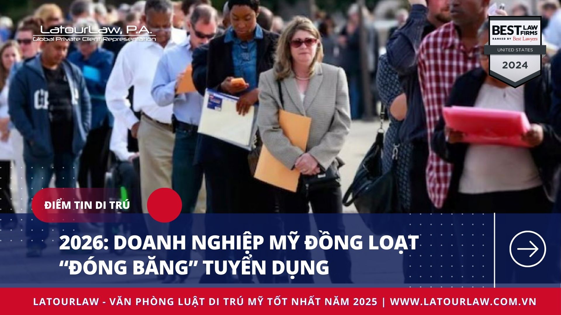 2026: Doanh nghiệp Mỹ đồng loạt đóng băng tuyển dụng