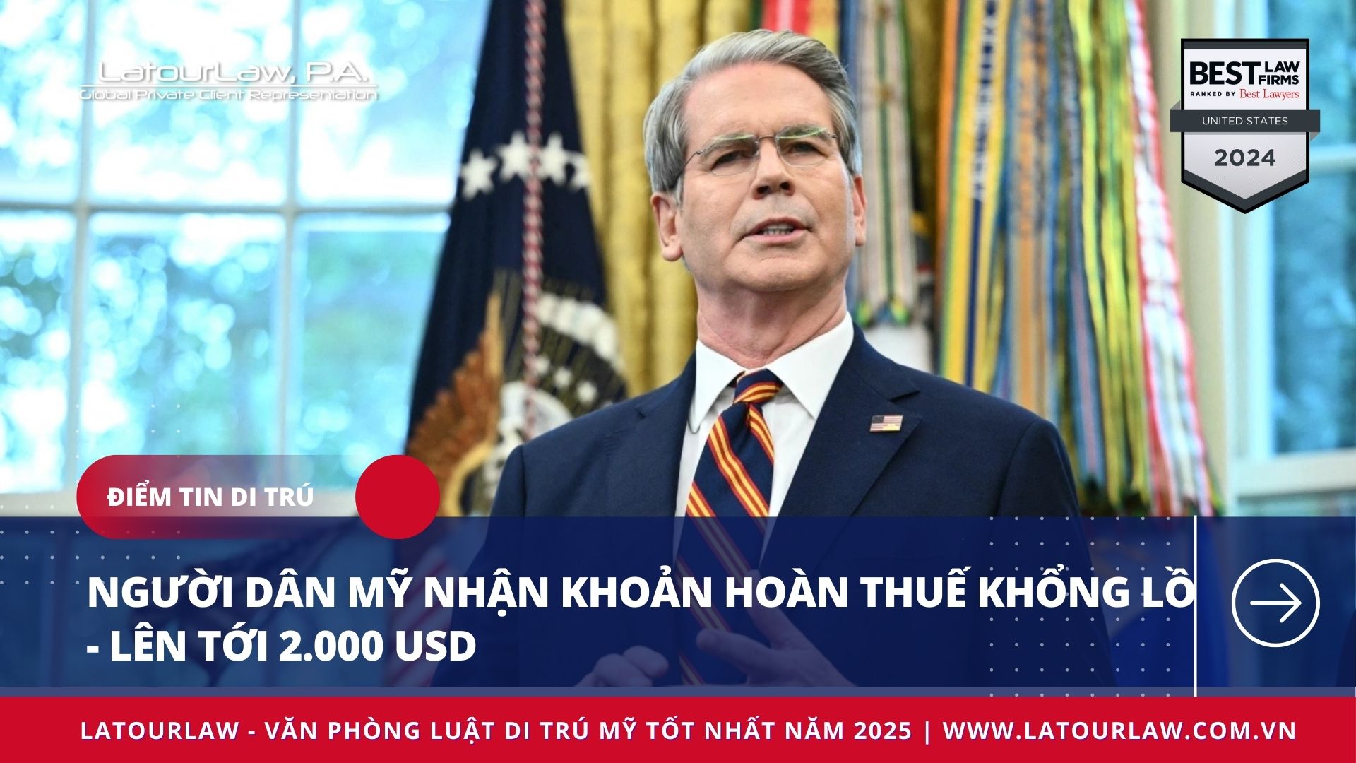 Người dân Mỹ nhận khoản hoàn thuế khổng lồ - lên tới 2.000 USD