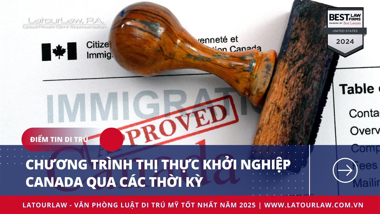CHƯƠNG TRÌNH THỊ THỰC KHỞI NGHIỆP CANADA QUA CÁC THỜI KỲ